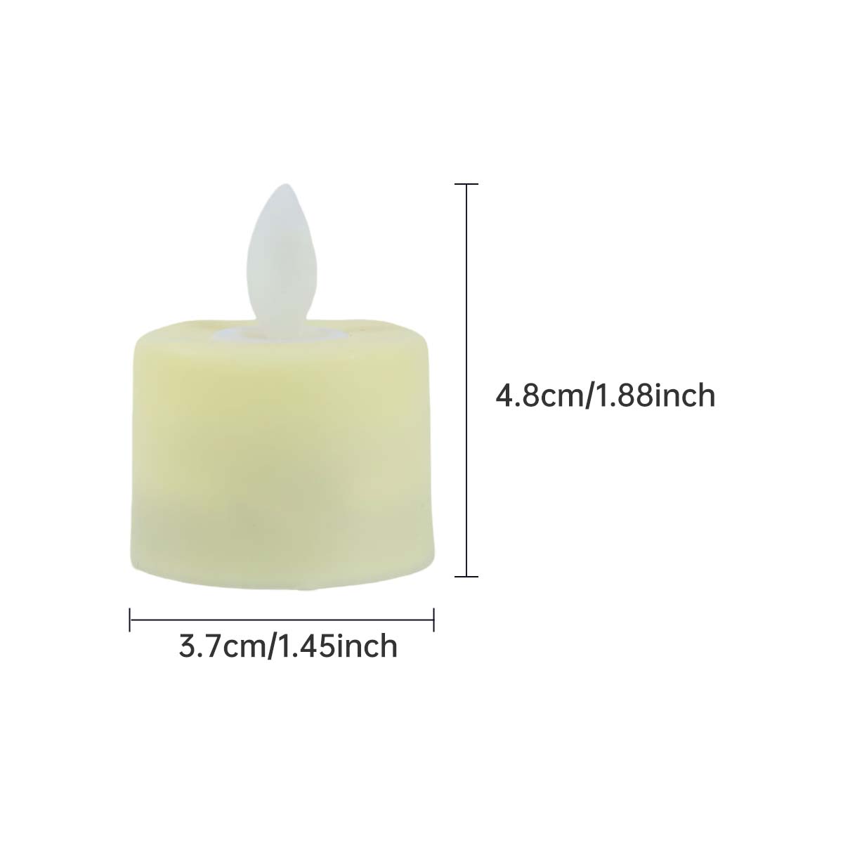 Battery Operated Moving Flame Candles Pack of 12 product image