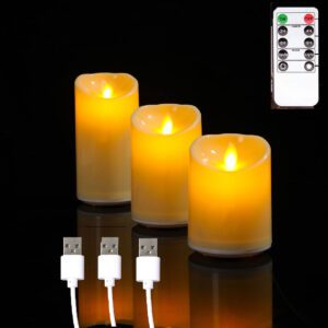 Luminara Scalloped Edge Flameless Led Candle - Ivory 3.5