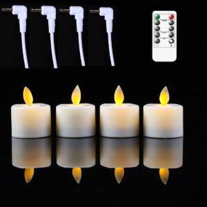 Rechargeable Tea Lights Luminara Candles Sale​